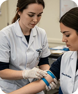Técnica em Enfermagem em atendimento